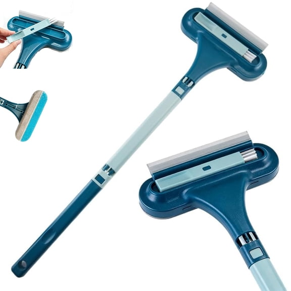Window Screen Cleaning Brush,2 in 1 Multi-Purpose Detachable Cleaner Tool with Squeegee,for Patio,Door,Porch Screens