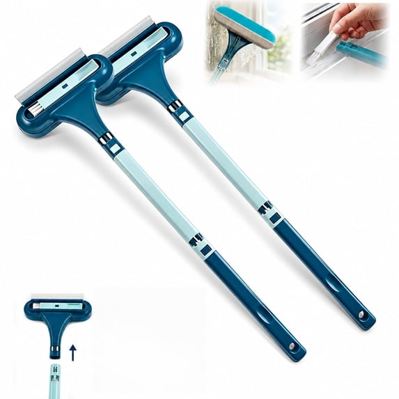 Window Screen Cleaning Brush, 2 in 1 Screen Cleaner Tool with Squeegee ...
