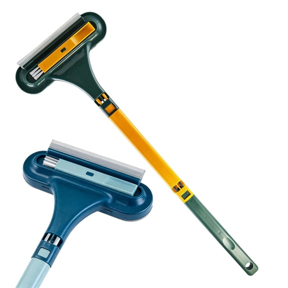 Window Screen Cleaning Brush, 2 in 1 Tool with Squeegee, Multi-Purpose Mesh Screen Cleaner for Patio Door Porch