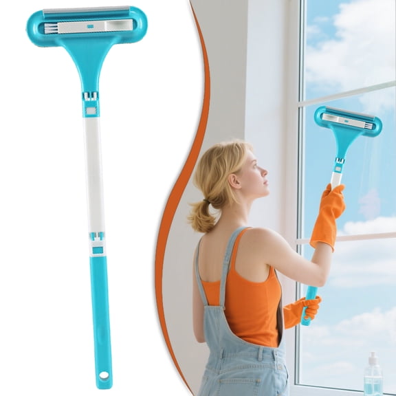 Window Screen Cleaning Brush, No Disassembly Needed Multifunctional Dust Remover, Washable Tool for Window Screen Curtain Dirt, 1 Piece