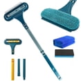 thumbnail image 1 of Window Screen Cleaning Brush, Window Screen Cleaner Tool with Squeegee & Crevice Brush, Multi-Purpose Cleaning Brush for Patio, Door, Porch Screens, Double Sided Wet & Dry Dual Use, 1 of 8