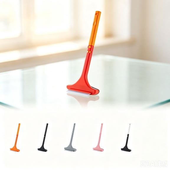 Window Screen Cleaning Brush with Squeegee Tool Multi-Function Mesh Cleaner for Home Windows and Glass Surfaces No-Wash Cleaning 18 Inch