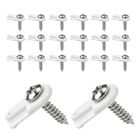 Window Screen Clips, 20 Pcs Removable Screen Fasteners with Screws for Home and Porch Windows