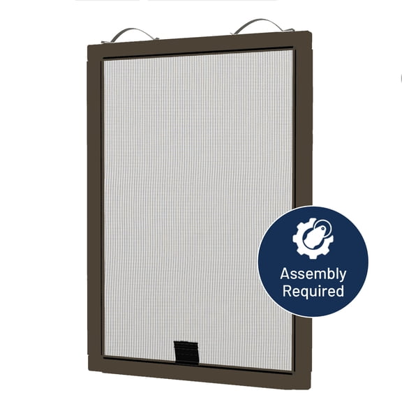 Window Screen Kit (48" - 5/16 x 3/4", Bronze) with Mesh