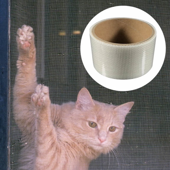 Window Screen Kit Strong Fiberglass Mesh Tape for Door and Window Tears Holes Patch