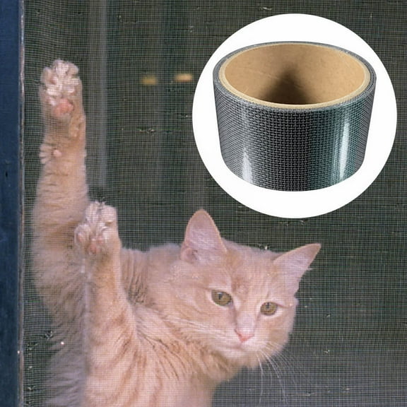 Window Screen Kit Strong Fiberglass Mesh Tape for Door and Window Tears Holes Patch