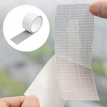 Window Screen Kit Tape 2 X 70'' Strong Adhesive Fiberglass Covering Mesh For Door Tears Holes Patch (Grey Black White) Tools Gray