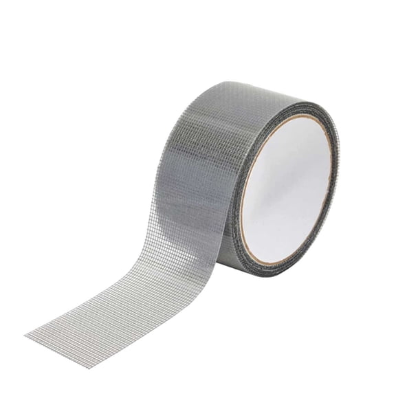 Window Screen Kit for Fixing Tears and Holes with Strong Fiberglass Mesh Tape for Covering Windows and Doors (Black)