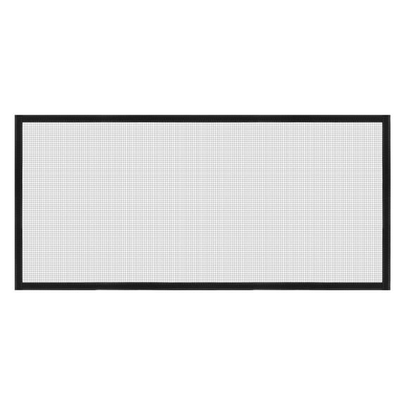 Uxcell Window Screen Mesh, 24" x 59" DIY Fiberglass Netting Mesh Grey Frame with Hook and Loop Adhesive Edging