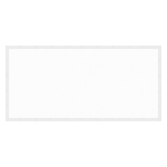 Uxcell Window Screen Mesh, 24" x 59" DIY Fiberglass Netting Mesh White Frame with Hook and Loop Adhesive Edging