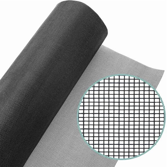 Window Screen Mesh,36 inch x 100 feet Fiberglass Window Screens Roll, Insect Screen Door Mesh,Easy to Cut Fiberglass Replacement Mesh for Windows,Pool,Porch and Patio Screen