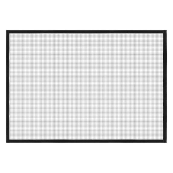 Uxcell Window Screen Mesh, 47" x 59" DIY Fiberglass Netting Mesh Grey Frame with Hook and Loop Adhesive Edging