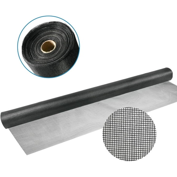 Window Screen Mesh,48 inch x 100 feet Fiberglass Window Screens Roll, Insect Screen Door Mesh,Easy to Cut Fiberglass Replacement Mesh for Windows,Pool,Porch and Patio Screen