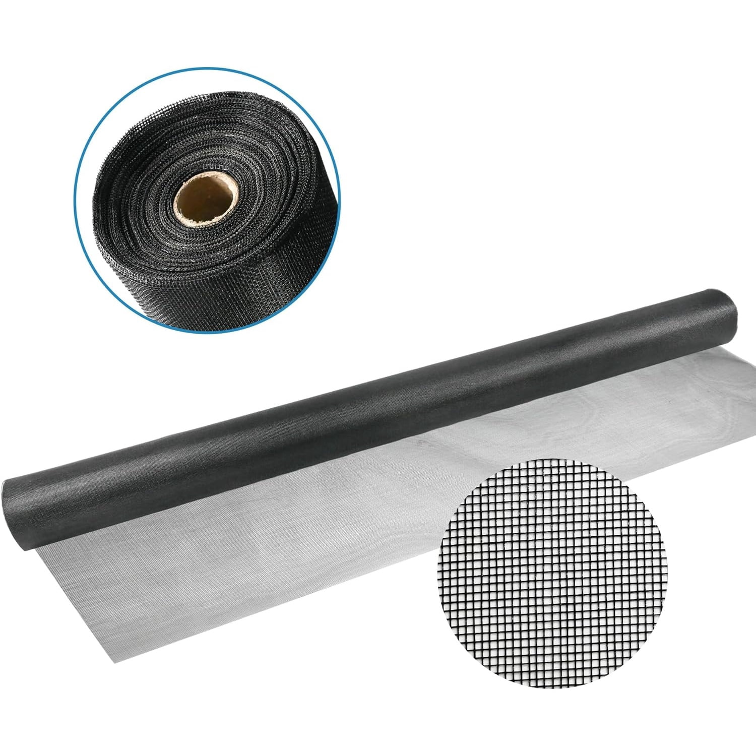 Window Screen Mesh,48 inch x 100 feet Fiberglass Window Screens Roll ...