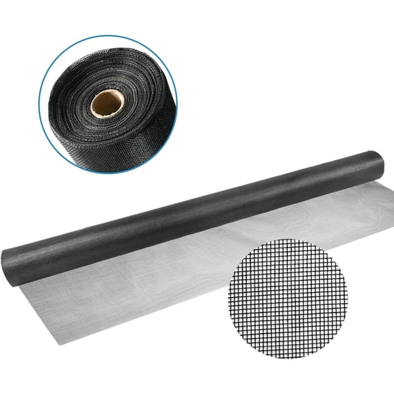 Window Screen Mesh,48 inch x 100 feet Fiberglass Window Screens Roll, Insect Screen Door Mesh,Easy to Cut Fiberglass Replacement Mesh for Windows,Pool,Porch and Patio Screen