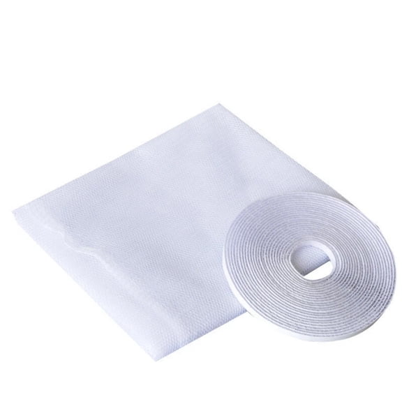Window Screen Mesh Kit 130×150cm/51×59inch DIY Mosquito Net with Self Adhesive Hook and Loop Tape Removable Insect Screen for Window Protection