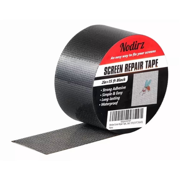 Window Screen Mesh Tape For Windows & Doors Strong Adhesive (15 Ft)