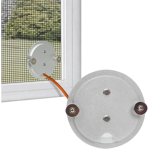 Window Screen Pass Through Attachment - Bring Inside Power Outside, for 1/10"-1/2" Cables or Hoses, Fits on Any Standard Window Screen, Dust Proof, for Rv, Pet Cameras, Various LED Lights