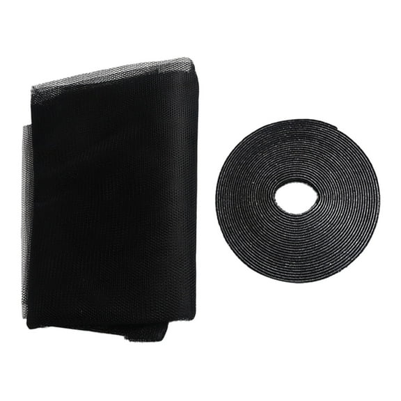 Window Screen Protector DIY Adjustable Mesh Curtain Fine Polyester Netting For Doors Windows Patio Pet Barrier Proof