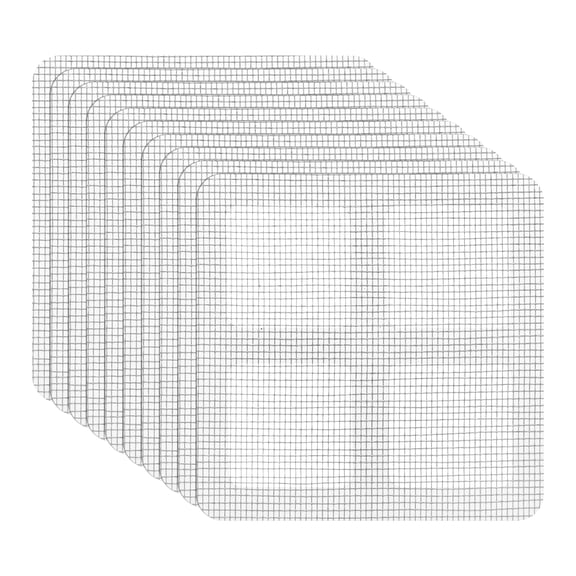 Window Screen Repair Kit, 10Pack Gray Screen Repair Kit, Fiberglass Screen Tape Mesh Repair, 4"x 4"(10cm x 10cm)
