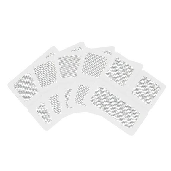 Window Screen Repair Kit, 5 Sheets 3 Size Self-Adhesive Screen Door Replacement Patches, Durable Window Screen Mesh for Patio Porch Door Windows