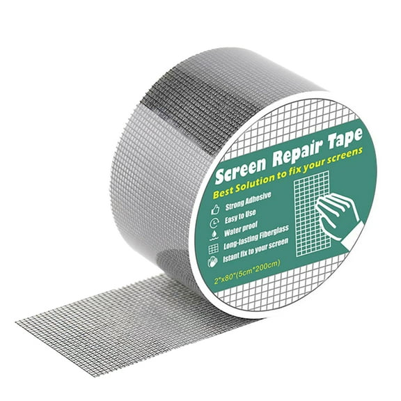 Window Screen Repair Kit Tape Fiberglass Cloth Mesh Tape Self Adhesive Waterproof Door Mesh Screen Patch