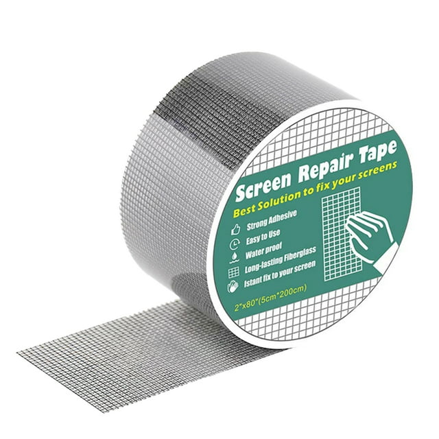 Window Screen Repair Kit Tape Fiberglass Cloth Mesh Tape Self Adhesive