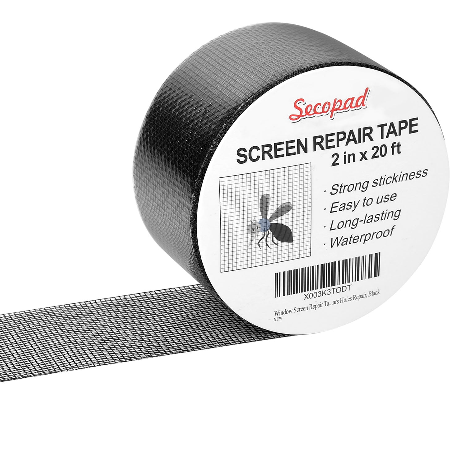Window Screen Repair Tape, 2 in X 20 FT (240In) Fiberglass Screen Patch