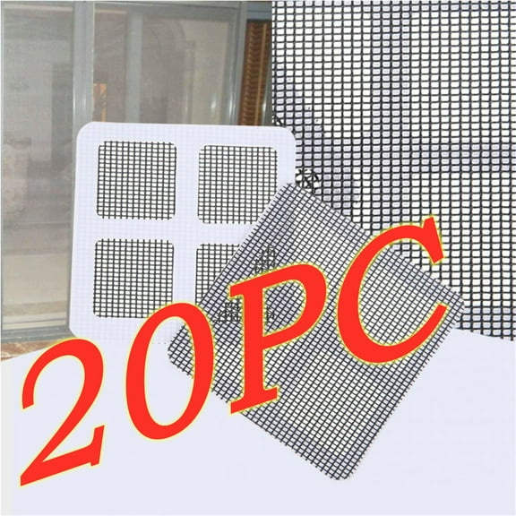 Window Screen Repair Tape 20 Pcs Clearance Items 4x4 Inch Screen Repair Kit Screen Tape Mesh Repair Net Self-Adhesive Screen Patch Repair Kit Screen Window Sticker for Holes Tears
