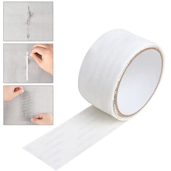 Window Screen Repair Tape,2IN X 16.4FT (5m) Screen Tape mesh Repair for Window Screen and Screen Door tears Holes (White)