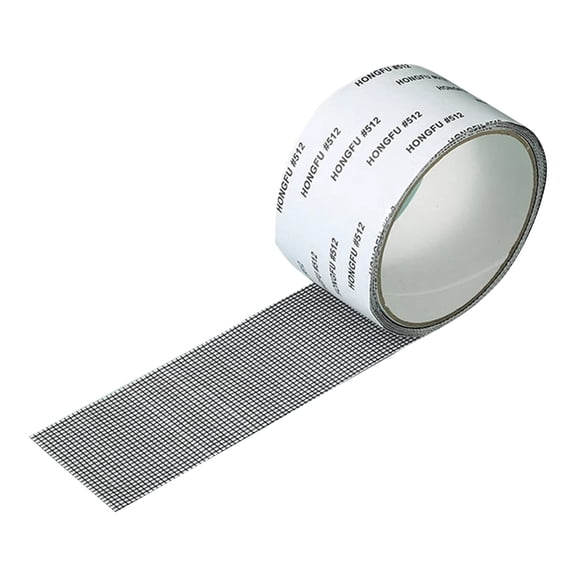 Window Screen Repair Tape, Black Mesh Self-Adhesive, 1 Pack Strong Adhesive Waterproof Patch, for Quickly Fixing Tears Holes on Door Window Screen Preventing Mosquito Bugs From Entering Home
