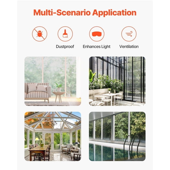 Window Screen Replacement,100 ft 48 in Window Screen Mesh,DIY Adjustable Fiberglass Screen Mesh - Durable,Washable&Easy to Install,Window Screen Repair Kit for Patio Porch Door Windows