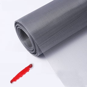 Window Screen Replacement - DIY Custom Adjustable Nylon Screen Mesh - Durability Screen Roll for Windows Doors and Patio Screen With 1 Implementation Tool (39.37"W x 39.37"L, Gray)