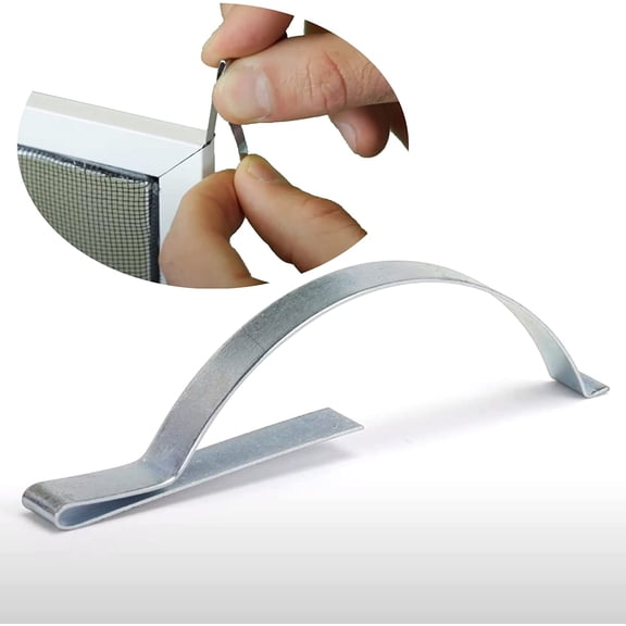 Window Screen Tension Spring Corner Clips, Holding Screen Sliding in Aluminum Channel Safely and Securely,  Wide 2-3/4 Long, 30 PCS