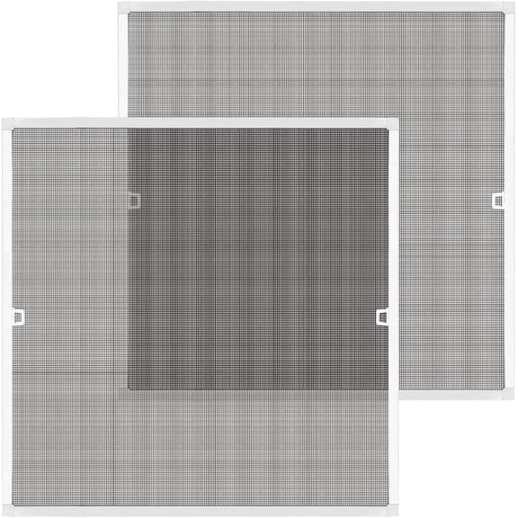 Window Screens Frame Kit 36 Square, Heavy-Duty  Window Screen, High-Visibility Durable Mesh, Easy Repair/Reinstall for Windows & Patio Doors, Multi-Size Options-2 Pack
