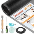 thumbnail image 1 of Window Screens Replacement Repair Kit, 48in x 118in Extended Size Screen Door Mesh Replacement Kit, Durable Fiberglass Mesh Screen Roll with Tools for Windows Doors Patio and Porch Screens, Black, 1 of 6