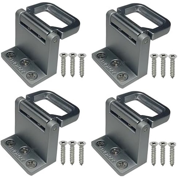 Window Security Locks, Sliding Door Locks, Sliding Window Stopper for Vertical & Horizontal Sliding Windows & Doors, Secure Your Window and Door with a Simple Flip, for Apartment, Home & Office 4 Pcs