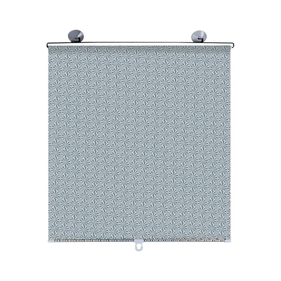 Window Shade Auto Retractable 23x49 Inch Sun Screen Blackout Curtain No Drill Suction Cup for Living Room Bedroom