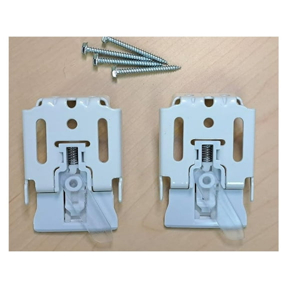 Window Shade Brackets - 2 Pack - Fits Douglas, Turnils, Comfortex, Alta, Vignette, Silhouete, Banded Zebra Shades - Universal Mounting Hardware for Blinds