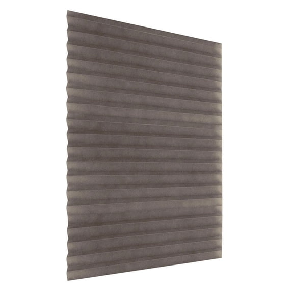 Window Shade, Polyester Pleated Blinds,Tool Free Installation, Indoor, Living Room, Bathroom, Kitchen, Office, Blackout, UV Protection, Light Filtering, Adhesive(23.6"*59",Coffee)