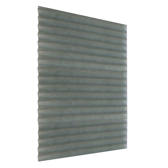 Window Shade, Polyester Pleated Blinds,Tool Free Installation, Indoor, Living Room, Bathroom, Kitchen, Office, Blackout, UV Protection, Light Filtering, Adhesive(23.6"*59",Gray)
