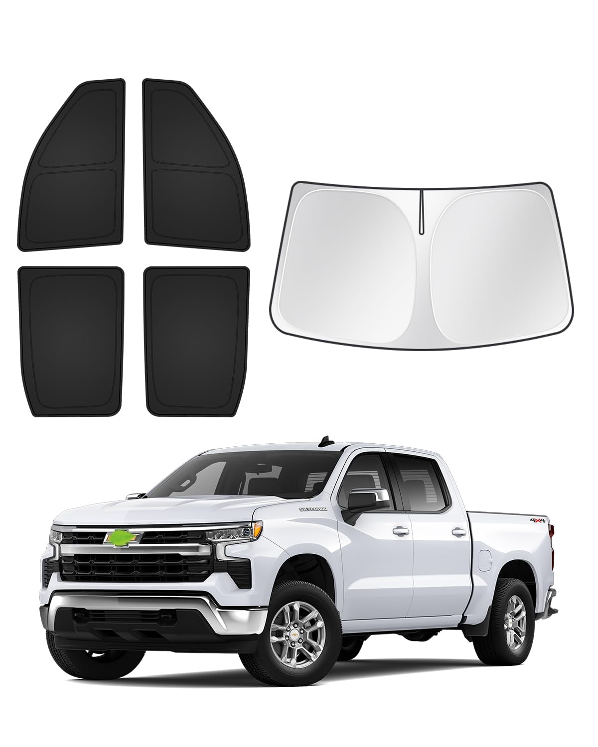 Window Shades for 2025 2026 New Tesla Model Y Juniper Accessories Windshield Sun Shade Side Rear Window Covers Sunshade Sun Visor Shield Privacy Protection for Camping Keep Car Cool Black 8PCS