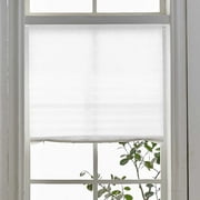 Window Shades - Pleated Paper Shades For Indoor Window Covers - Black Blinds,White/35x59"