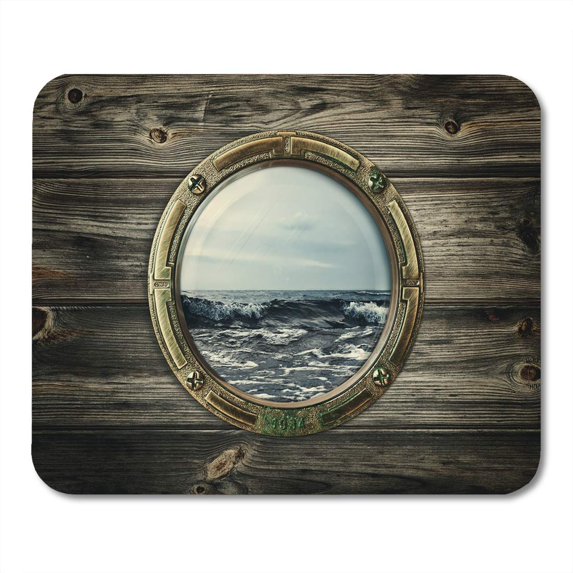 Window Ship Porthole View at The Sea Boat Old Mousepad Mouse Pad Mouse Mat 9x10 inch
