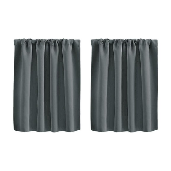 Window Short Curtains High Density Material Light-Blocking Half Short Design Finished Product Suitable For Bedroom, Dining Room, Kitchen, Bathroom Small Spaces