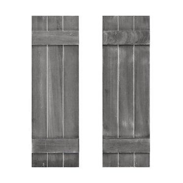 Homeside 4 Board and Batten Joined Vinyl Shutters (1 Pair) - Walmart.com