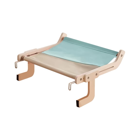 Window Sill Cat Perch, Cat HammockforLarge Cats, Blue Fabric Cat Bed, Indoor Cat Resting Spot, Cat StuffforIndoor Cats