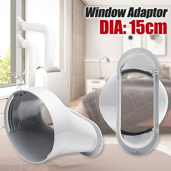 Window Slide Kit Plate Exhaust Hose Air Conditioner Window Vent Kit with Adaptor Portable Air Conditioner Spare Parts