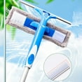 thumbnail image 1 of Window Squeegee Cleaner, 2 In 1 Shower Squeegee with Extension Pole, 60‘’ Window Washing Equipment , Glass Cleaning Tools for Indoor/Outdoor Window Save 50% off, 1 of 7