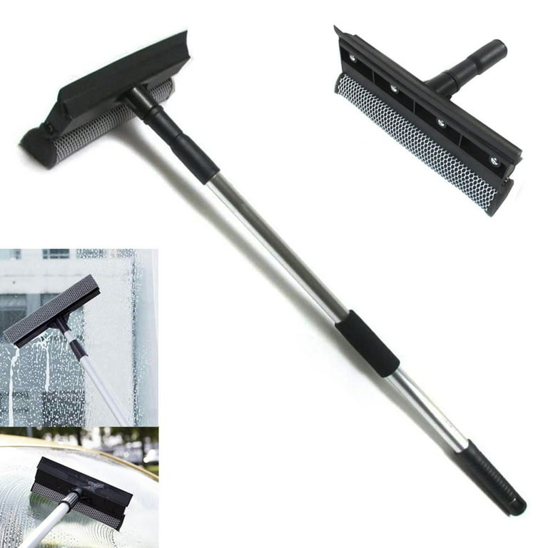 Telescopic Window Glass Cleaning Tool Glass Cleaner Brush Wiper Wash  Squeegee
